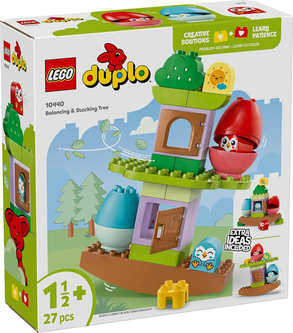 Albero LEGO DUPLO da bilanciare e impilare, giocattolo di sviluppo, set da costruzione per bambini a partire da 18 mesi, giocattolo creativo per bambini, giocattolo educativo con 2 uccelli giocattolo 10440 Set da costruzione Besuche den LEGO-Store