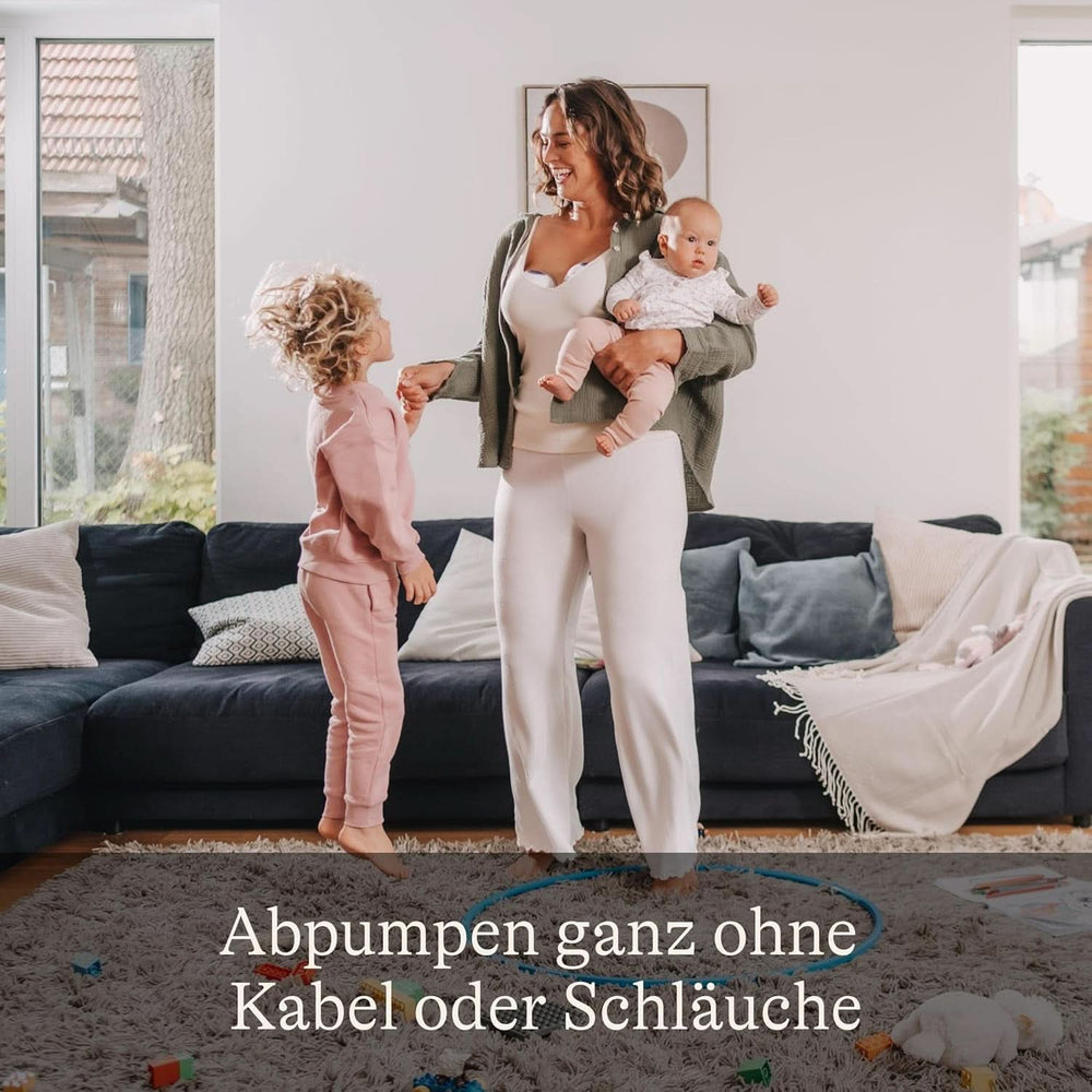 Lansinoh Tragbare Elektrische Doppelmilchpumpe – Freihändig Und Leise Abpumpen Ohne Kabel & Schläuche – Wiederaufladbarer Akku – Einfache Bedienung & Reinigung - Accessori vivavoce Alimentazione e allattamento Bebe Naty Shop