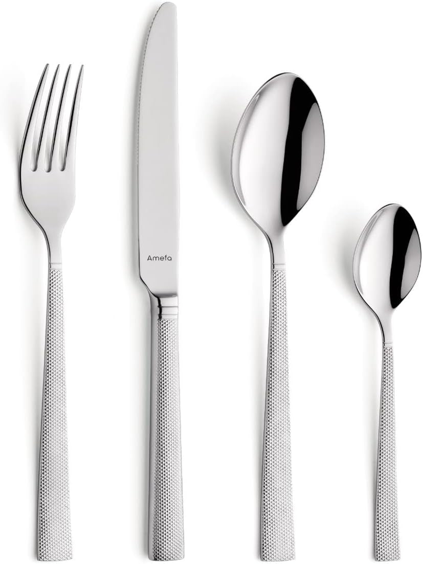Amefa Jewelt Tartelleria Set 4 persone | 16 Party Acciaio Inossidabile 18/0 Cucina Naty Shop