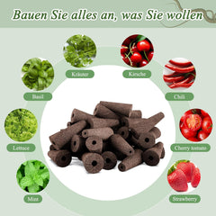 125 spugne per coltivazione, 50 spugne di ricambio per coltivazione, accessori per sistema di avviamento idroponico con 50 etichette, 12 cappucci isolanti, 12 cestini per piante, 1 pinzetta