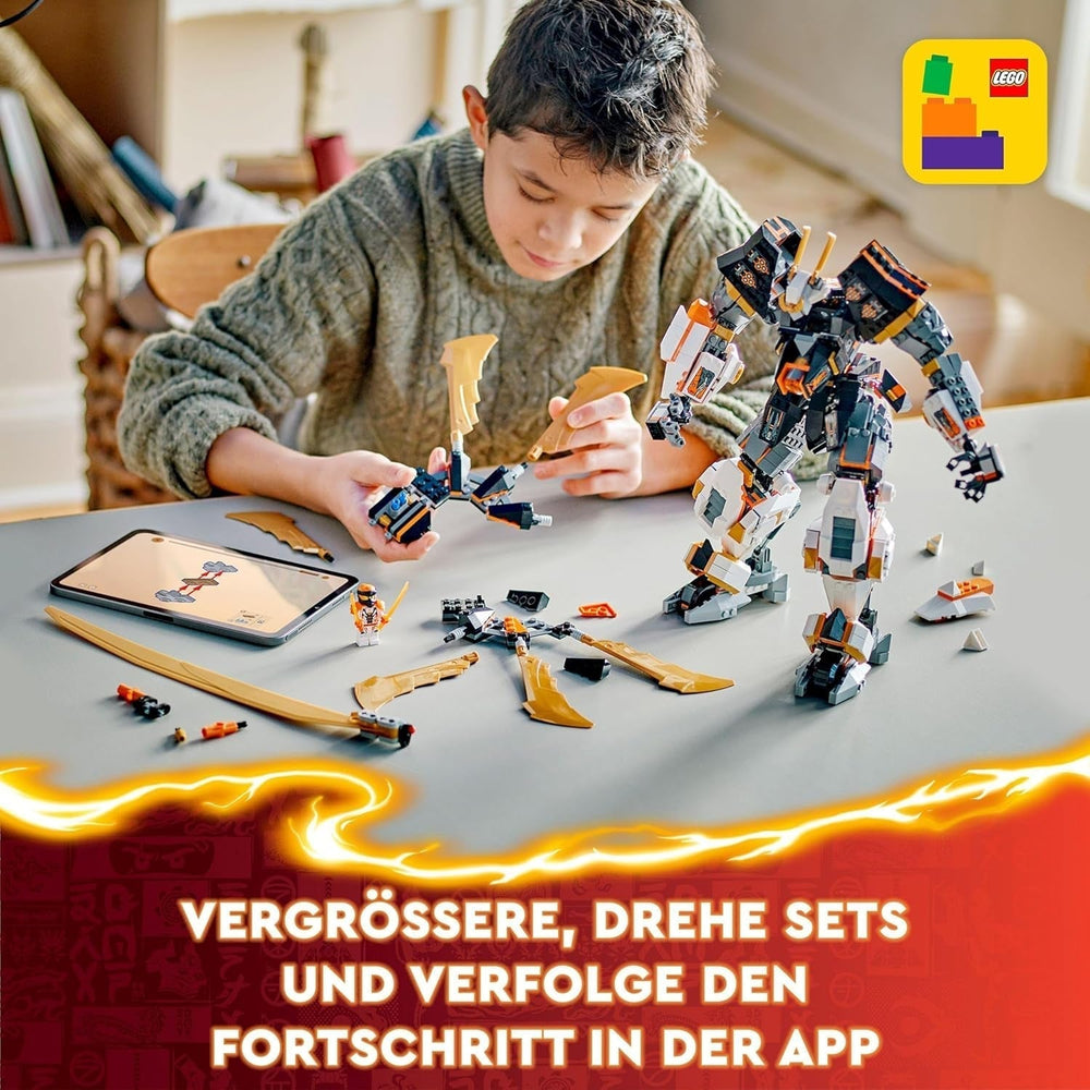 LEGO NINJAGO Cole's Titan Dragon Mech Adventure Toy per bambini Ninja Playset con 1 minifigure Regalo di compleanno per ragazzi e ragazze 12 anni Fantasy Playset 71821 Set da costruzione Beuche den LEGO-Store