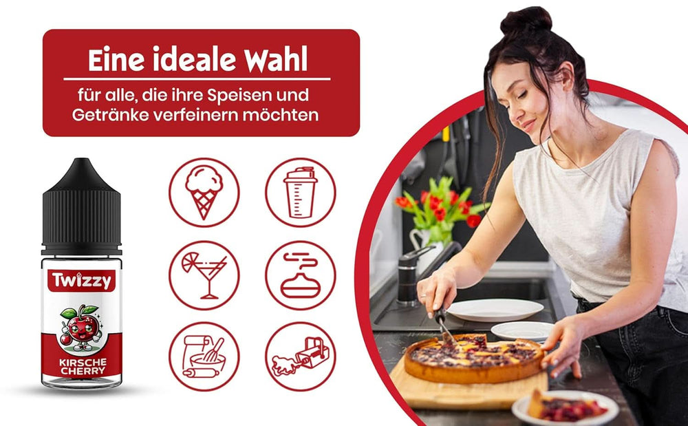 Twizzy, Aroma Concentrato di Ciliegia, 30 ml Aromi Naty Shop