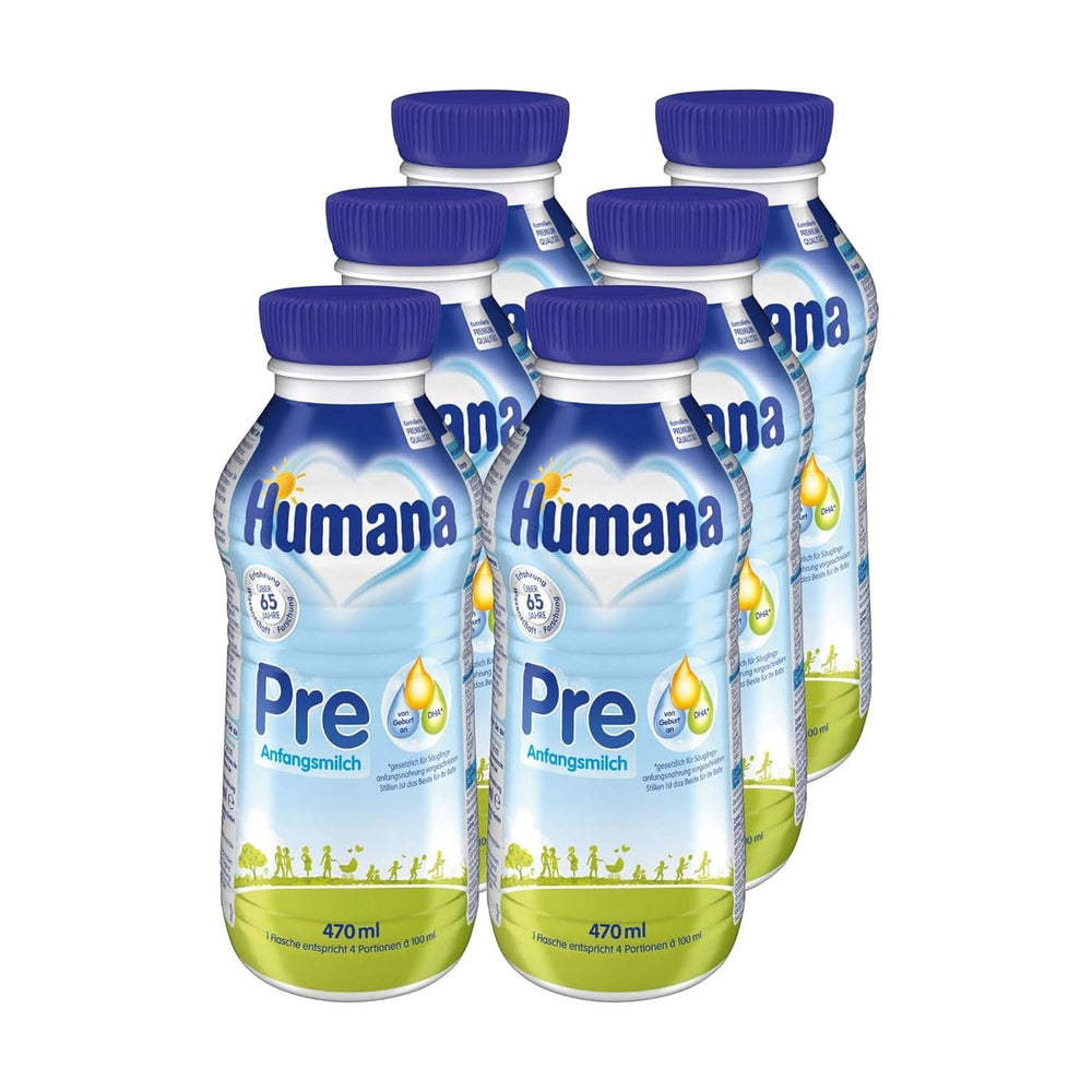 Inizial PRE Human Milk, dalla nascita, latte in polvere per lattanti, solo con DHA e lattosio, 750 g Naty Shop 6 x 470 ml Liquido