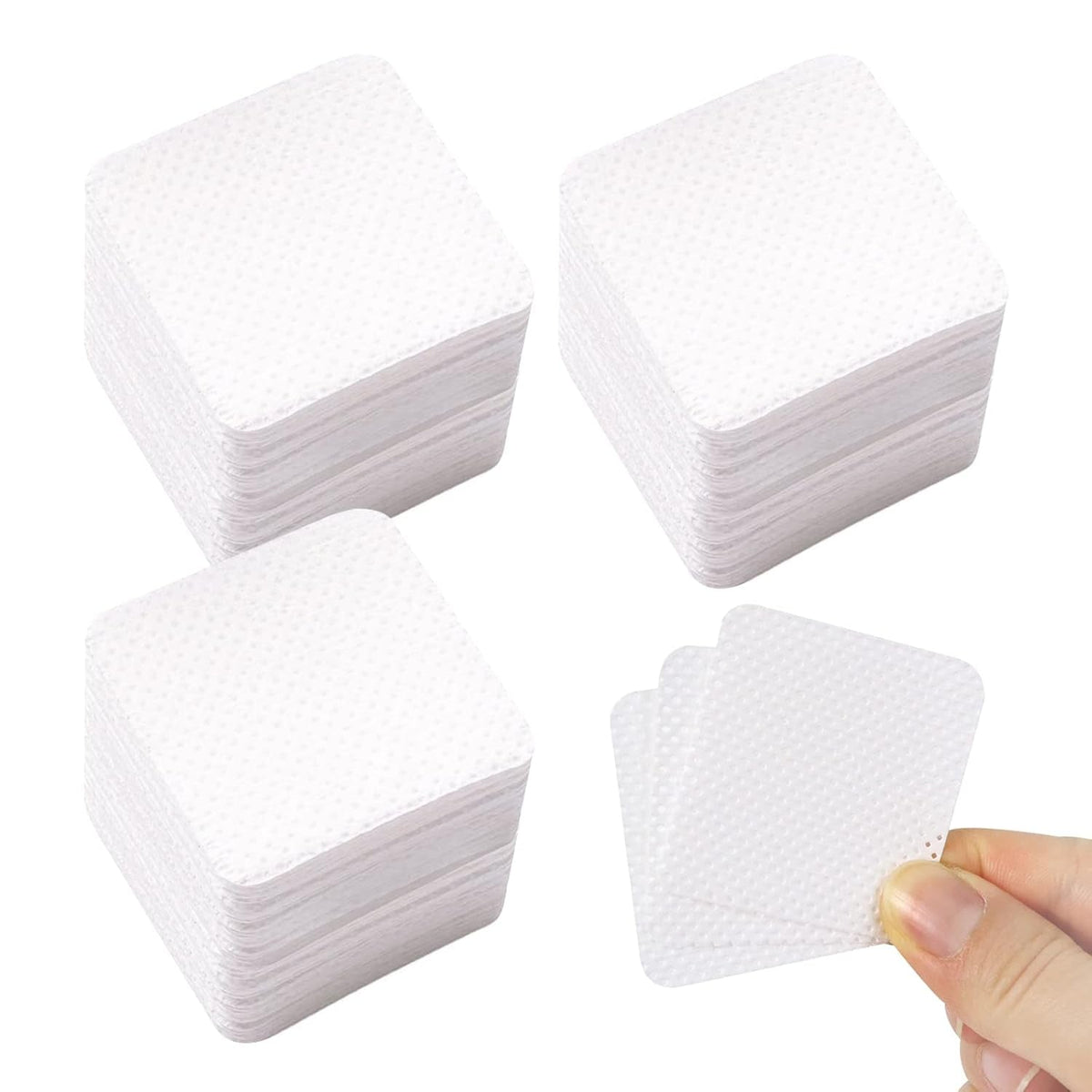 Qufiiry 300 Stück Fusselfreie Nageltücher, Lint Free Nail Wipes, Fusselfrei Nagel Wattepads, Nagel Wischtücher Für Cleaner Gelnägel Nagellackentferner Wattepads Nail Wipes Pads