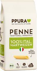 PPURA Penne di Grano Duro Biologiche 500g, pasta tubolare 100% naturale, Made in Italy - Pasta italiana senza additivi, coloranti e conservanti