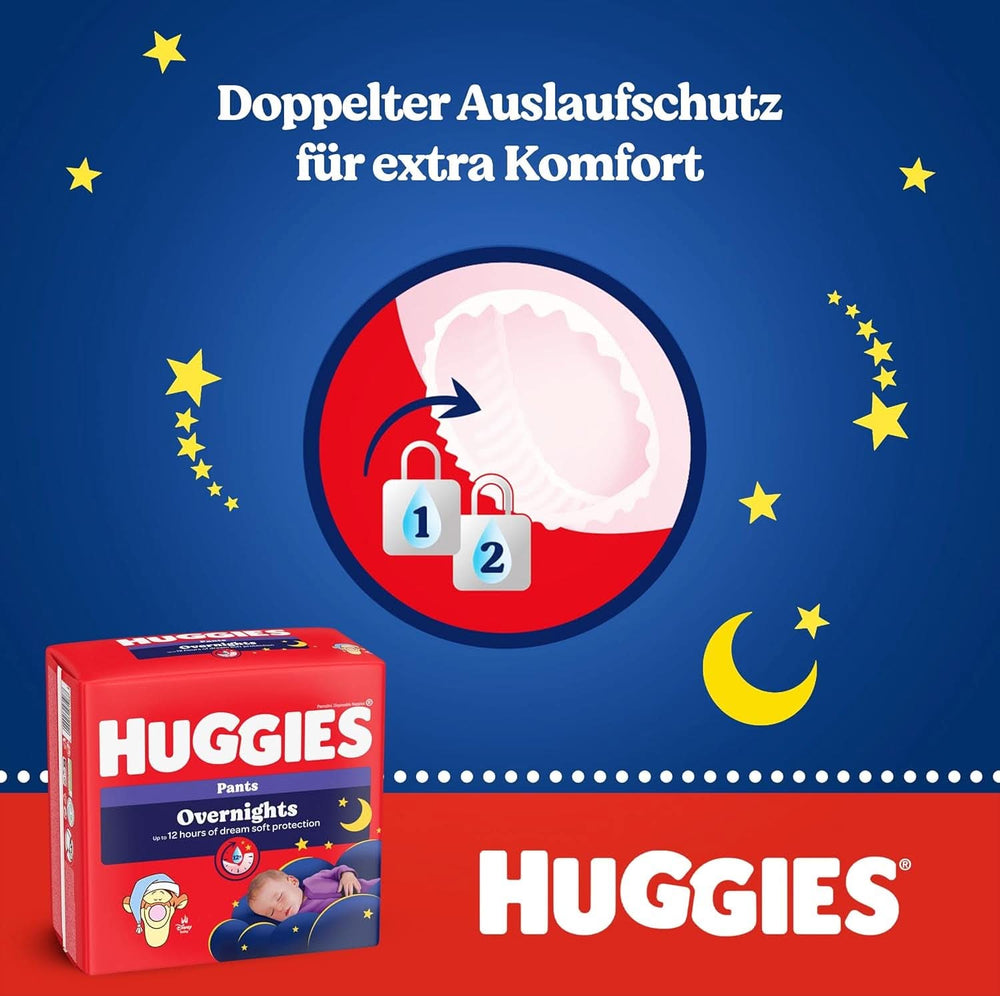 Huggies Night Pants Taglia 6 (15-25 kg), Scatola Pannolini Mensili, 88 Pezzi Mamma e Bambino Naty Shop