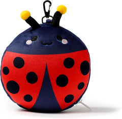 Puckator Relaxeazzz Pernă de călătorie cu mască Ladybug - animale moi, multicolor, 1 Unité (Lot de 1) Perne calatorie Naty Shop
