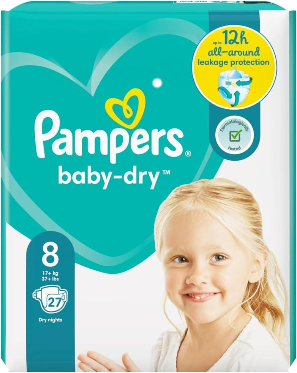 Pannolini Pampers 81657566 Pantaloni Baby-Dry, bianchi