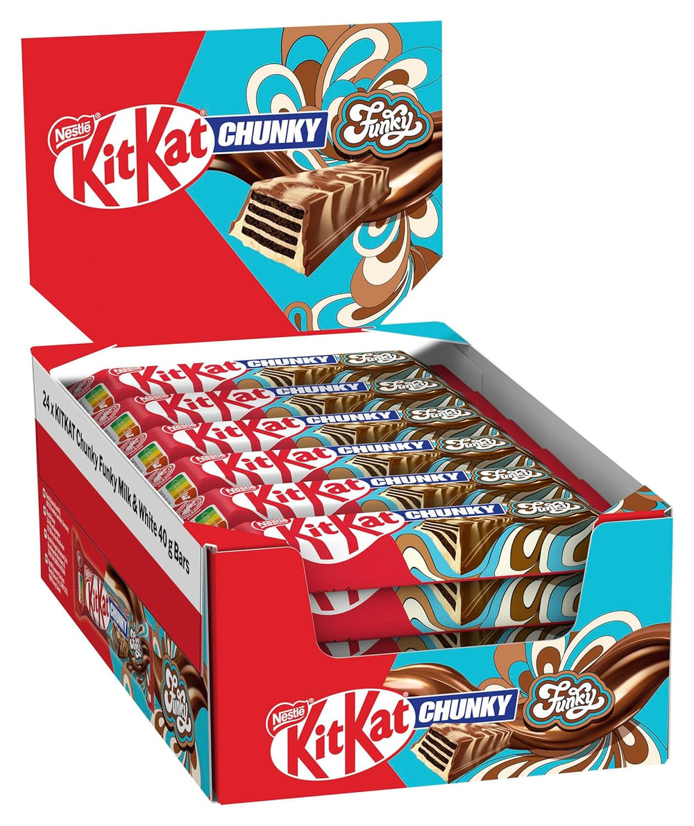 Nestlé Chunky Funky, wafer croccante al cioccolato al latte, confezione da 24 (24 x 40 g)