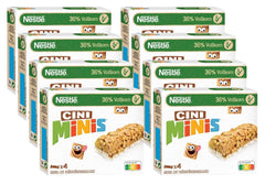NESTLÉ CINI MINIS Barrette alla cannella, snack croccante al calcio integrale, confezione da 8 (4 x 25 g ciascuno)