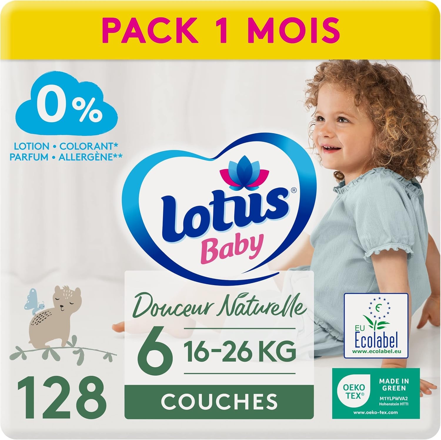 Pannolini Douceur Naturelle, taglia 5 (12-20 kg), 1 mese, 140 pannolini