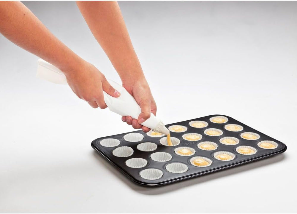 Zenker 6541 Nero Metallizzato 24Er Mini-Muffinform – Antihaftbeschichte Für Perfekte Mini-Muffins, Ø 4.5 Cm, ​​​​Made in Germany Stampi e teglie da forno Naty Shop