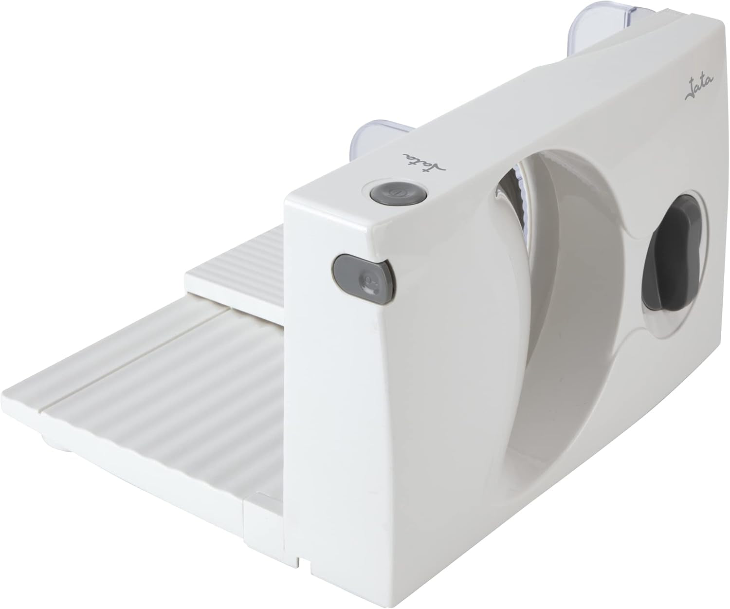 JECF0300 Affettatrice Elettrica Compatta, Lama Removibile in Acciaio Inox, Diametro 170mm, Controllo Spessore da 0 a 15mm, 150W Grattugie e Affettatrici Naty Shop