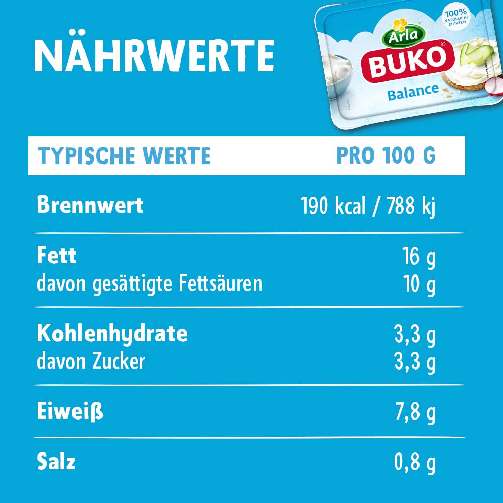 Saldo Frischkäse | 10x200 g | Ingredienti naturali al 100% Ohne Konservierungsstoffe, Addensanti e Gesmackverstärker