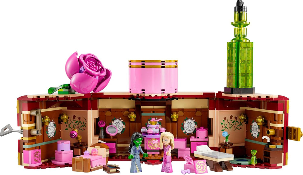 La camera da letto di Wicked Glinda ed Elphaba LEGO - Casa delle bambole con 2 mini bambole della Strega di Oz, fantastici accessori tra cui fiori e abiti - Giocattolo creativo per ragazze 8+ e fan - 75683 Set da costruzione Besuche den LEGO-Store