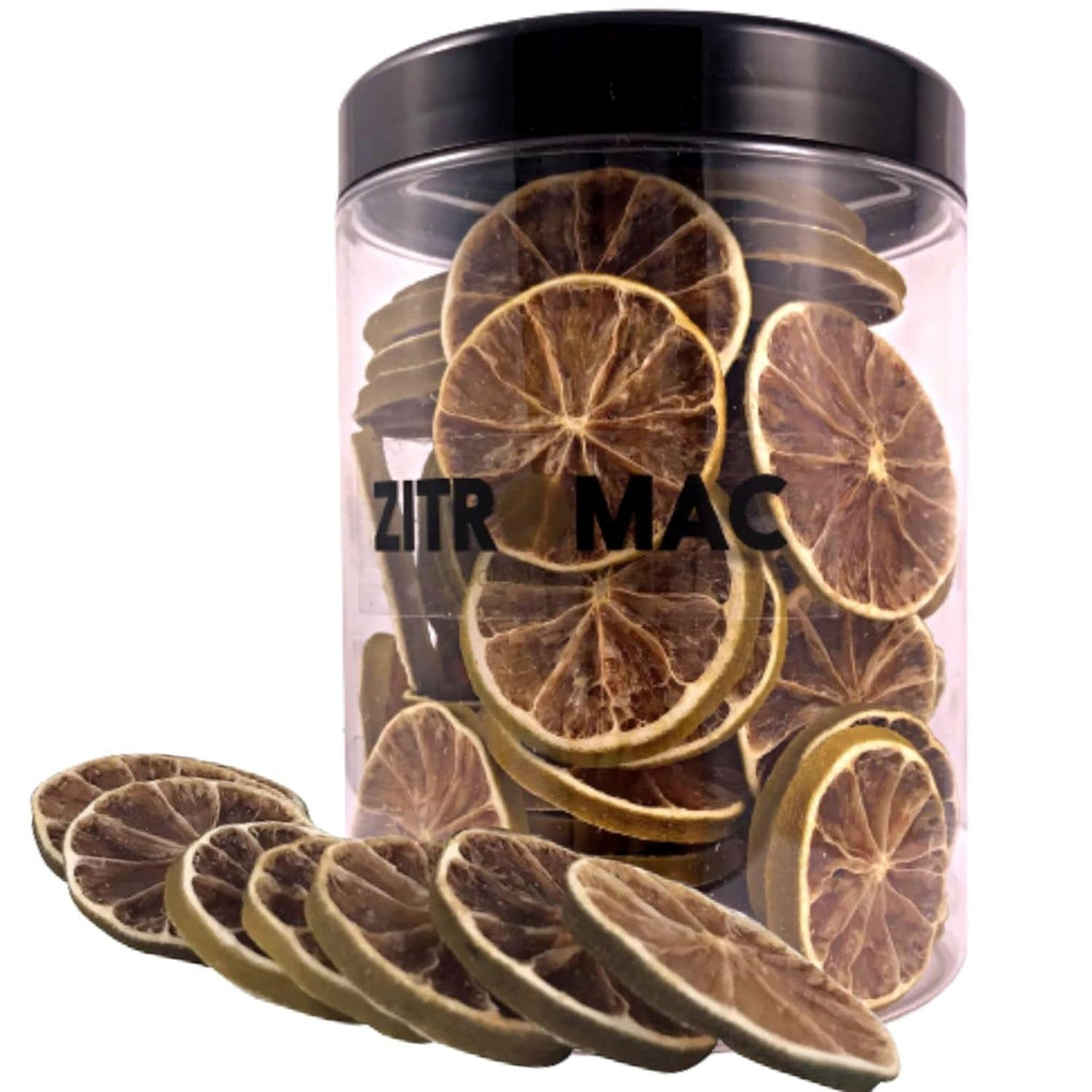 90g felii de lămâie uscată|fructe uscate pentru decorarea cocktailurilor|lămâie uscată ca decor pentru Crăciun, coacere, băuturi, gin, vin fiert, ceai|100% lămâi de calitate naturală fără zahăr Produse deshidratate Naty Shop 90,0 grame