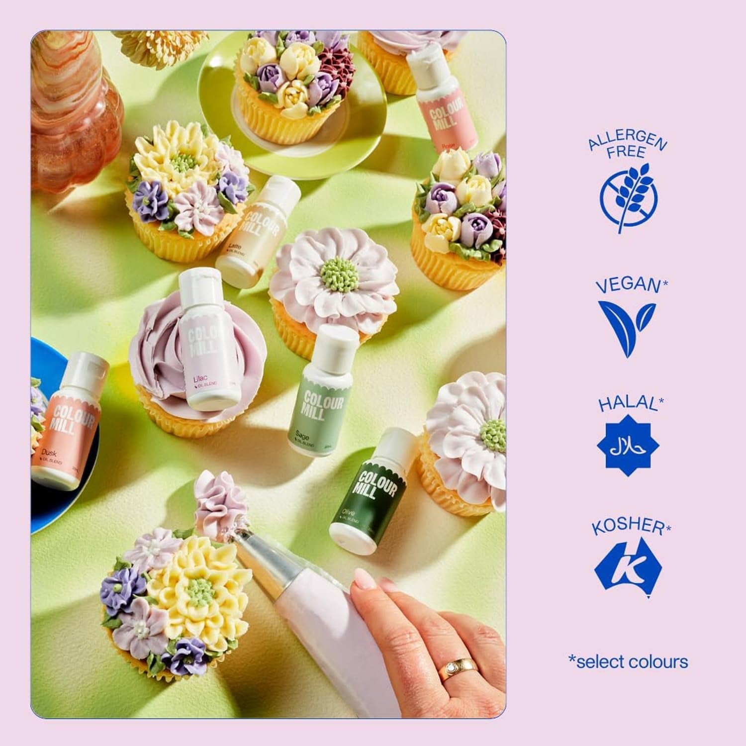 Colorant alimentar Colour Mill Oil Blend Forest Oil - Colorant alimentar pentru ciocolată, fondant, brioșe, prăjituri, copt, macaroane - Colorant alimentar pentru decorarea torturilor - 100 ml