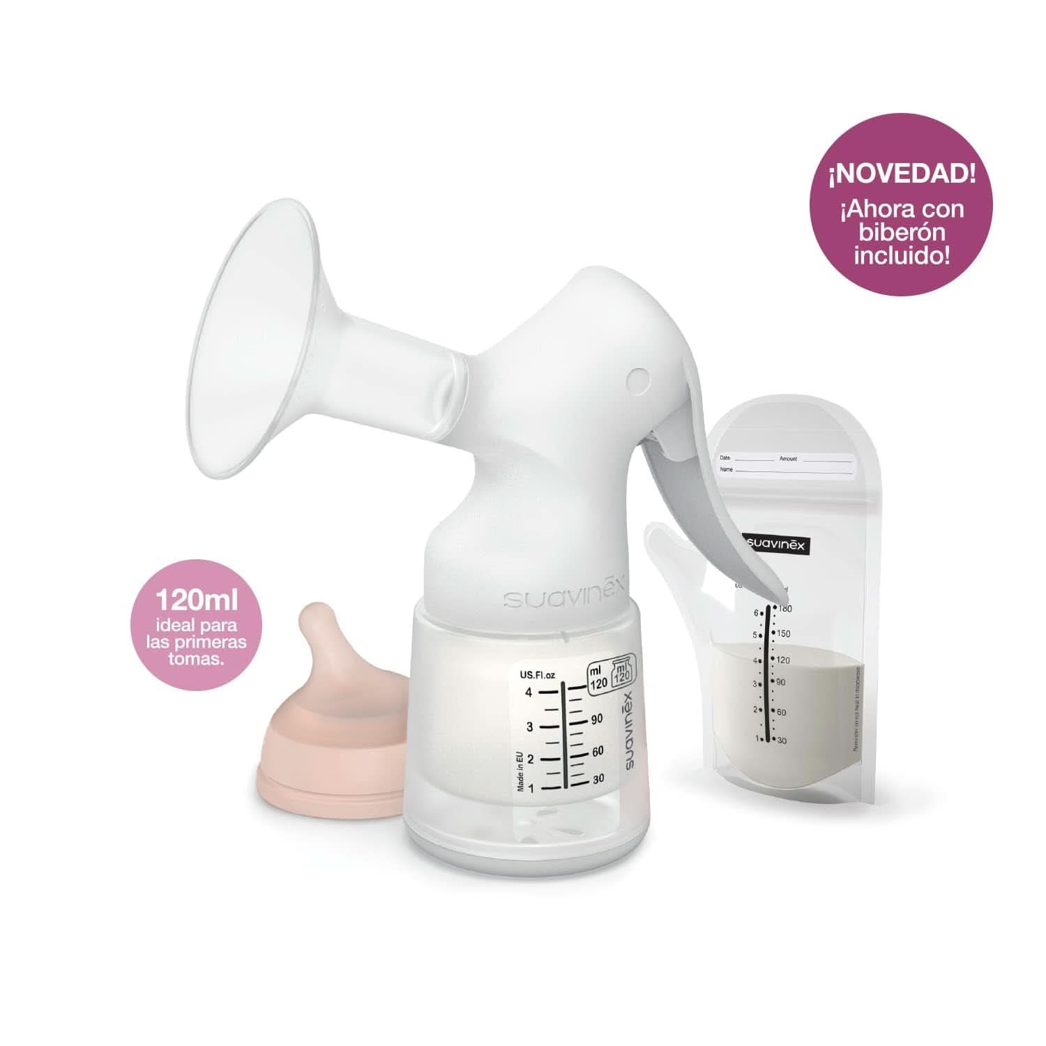 Suavinex, Tiralatte materno, 120 ml, con flusso regolabile Accessori Alimentazione e Allattamento Bebe Naty Shop