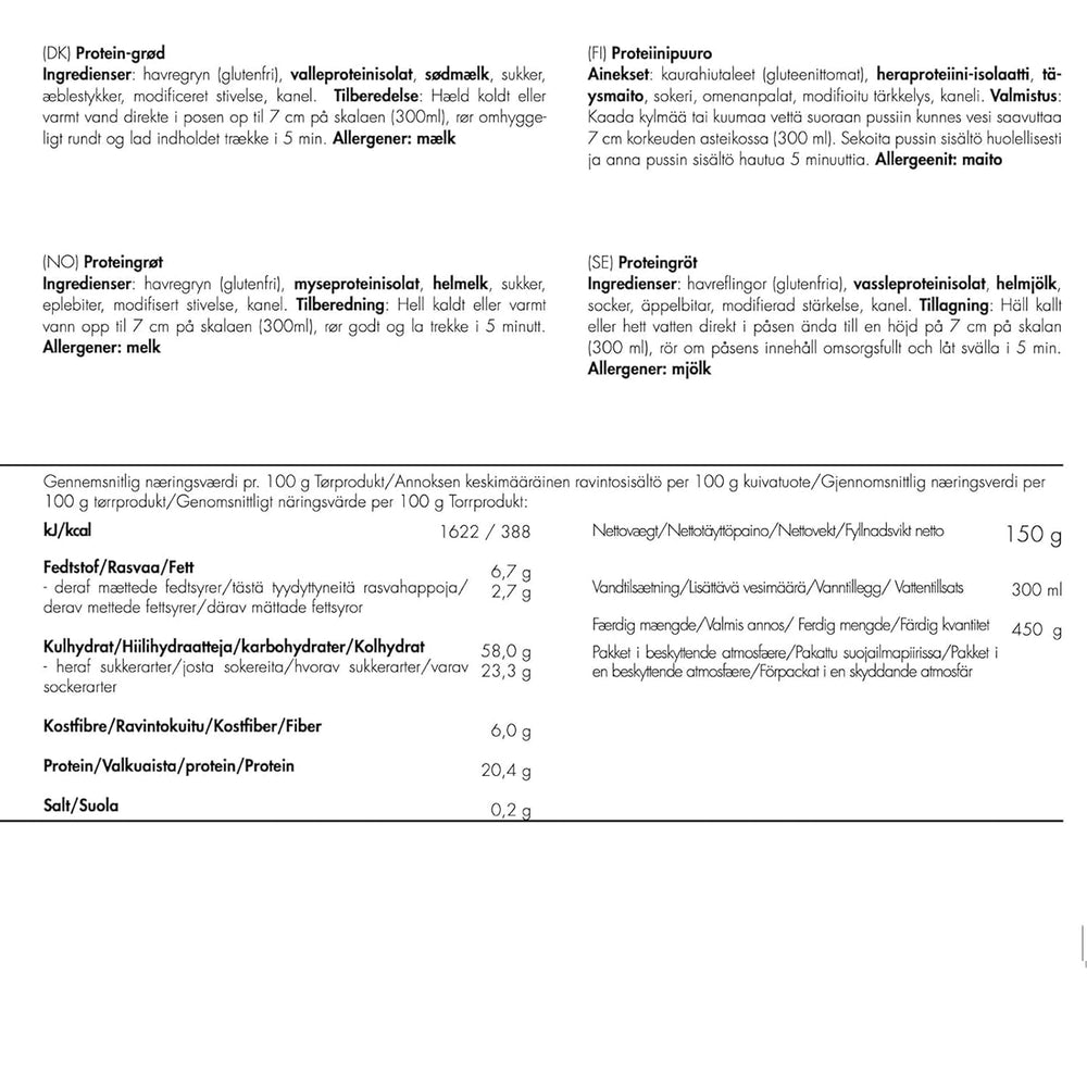 Porridge proteico Trek'n Eat – Colazione ad alto contenuto proteico per l'aria aperta | Tavolo liofilizzato per campeggio, escursionismo e spedizioni | Farcito, veloce da preparare, ideale per viaggiare