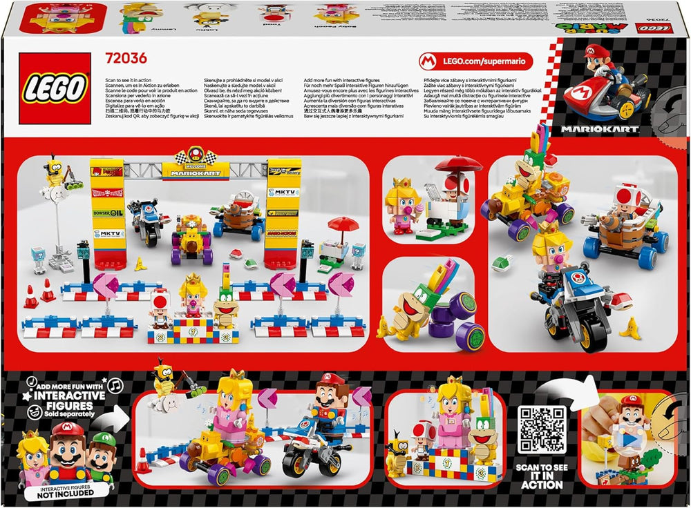 LEGO Super Mario: Mario Kart - Set Baby Peach e Grand Prix, Personaggi Nintendo - Toad, Lakitu, Baby Peach e Lemmy, Regalo per ragazzi, ragazze e giocatori 8+, Giocattolo Avventura 72036 Set da costruzione Beuche den LEGO-Store