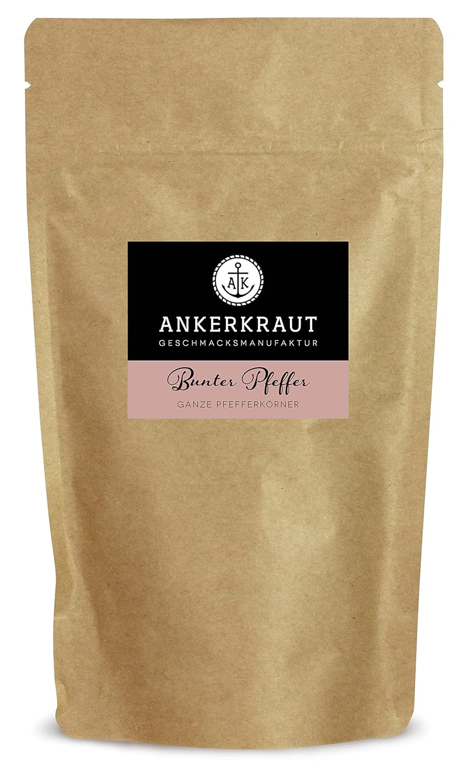 Ankerkraut Bunter Pfeffer, ganze Pfefferkörner für die Pfeffermühle, 150g nel sacchetto