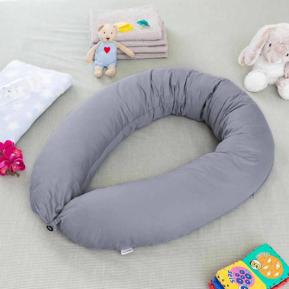 Innovagoods - Cuscino allattamento multifunzionale, Design ergonomico per il relax di mamma e bambino, Regolabile in diverse posizioni, Lavabile, Colorato, Polycotone Accessori Alimentazione e Allattamento Baby Naty Shop