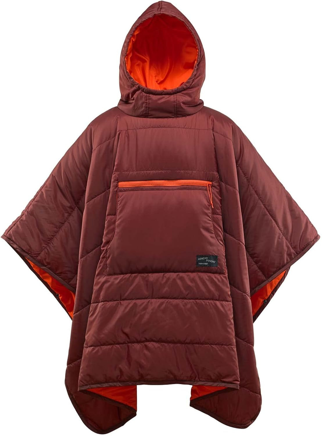 Therm-A-Rest Honcho Poncho unisex Coperta con cappuccio indossabile Coperta con cappuccio indossabile Letti e coperte Therm-a-Rest Rosso/Outing, Tinta unita (Getaway Solids) Taglia unica