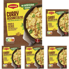 MAGGI Fix per Curry Geschnetzeltes, Würzmischung, con ingredienti naturali*, per 2 porzioni, 1 confezione (1 x 41g)