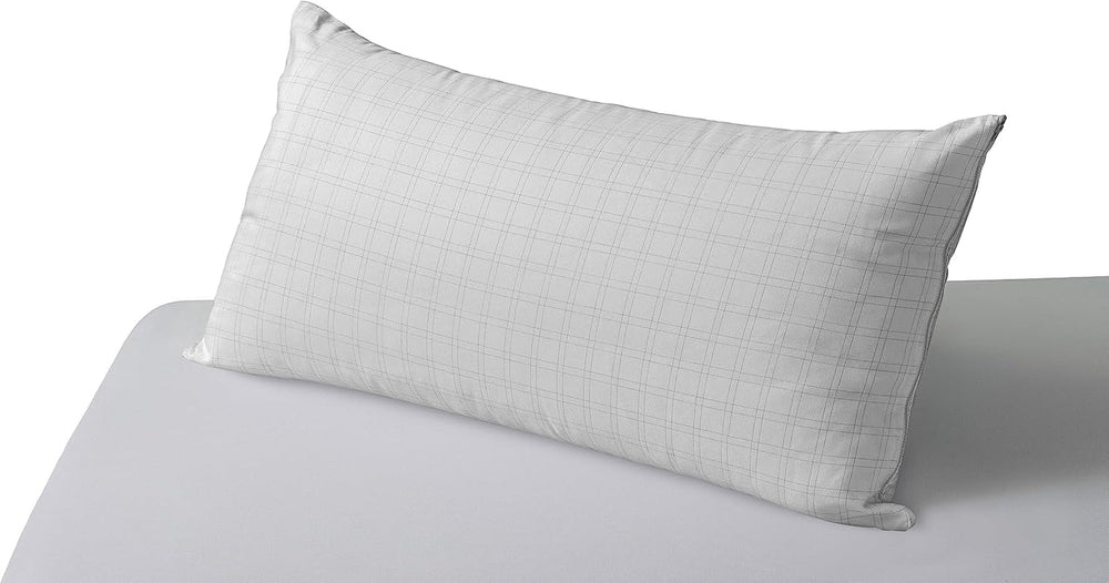 Savel, pernă anti-stres cu capac dublu, fermitate medie, 105 X 40 Cm Perne standard Naty Shop Alb 70