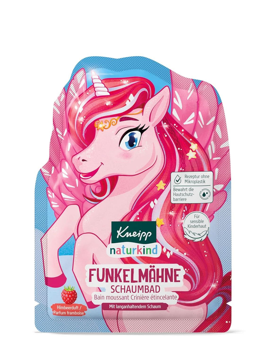 Kneipp Naturkind, aditiv de baie unicorn pentru copii cu aromă de zmeură și ulei de jojoba hrănitor, 40 ml Duș și baie Naty Shop