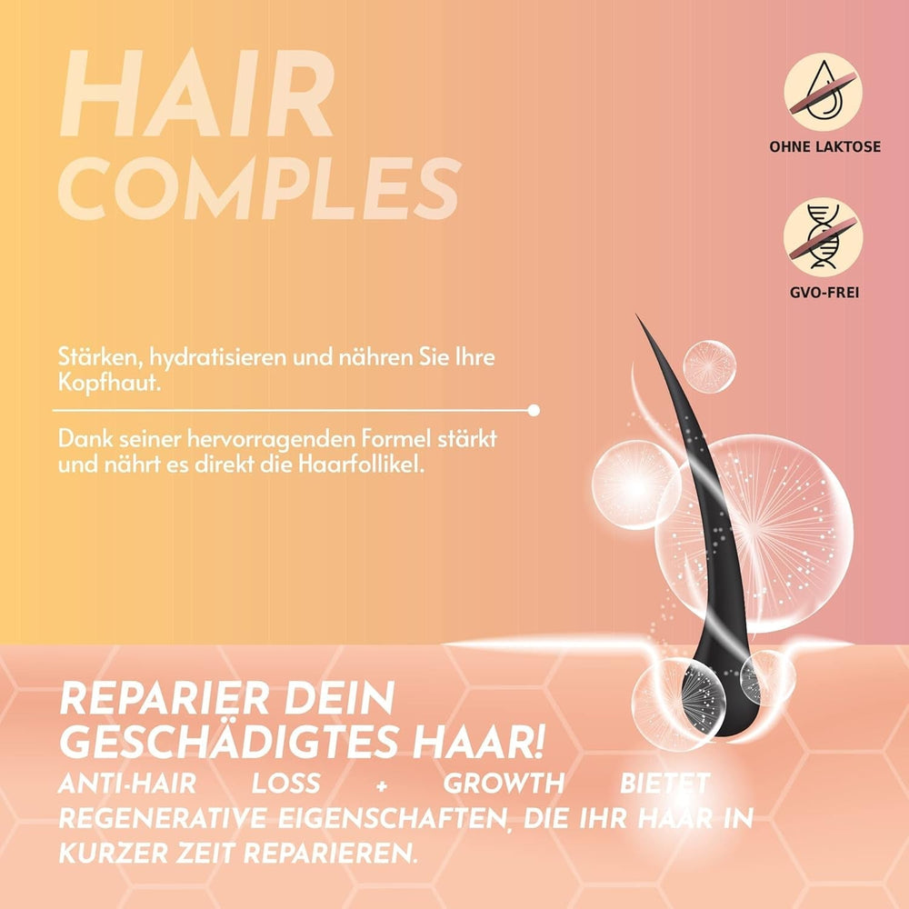 Healthy Fusion Haircomplex, efficace contro la caduta dei capelli, 30 capsule Cura dei capelli Naty Shop