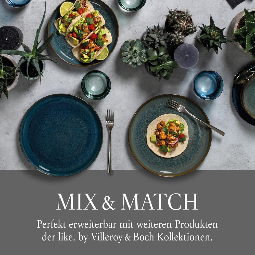 Set de veselă Crafted Breeze de la Villeroy & Boch, 4 piese, pentru 2 persoane, verde