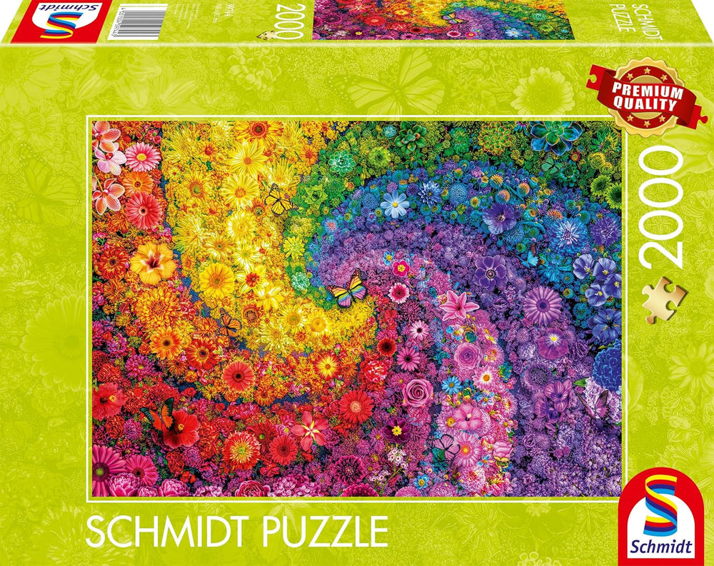 Schmidt Spiele 59744 Vârtej colorat de flori, puzzle jigsaw 2000 piese Puzzle Naty Shop Titlu implicit