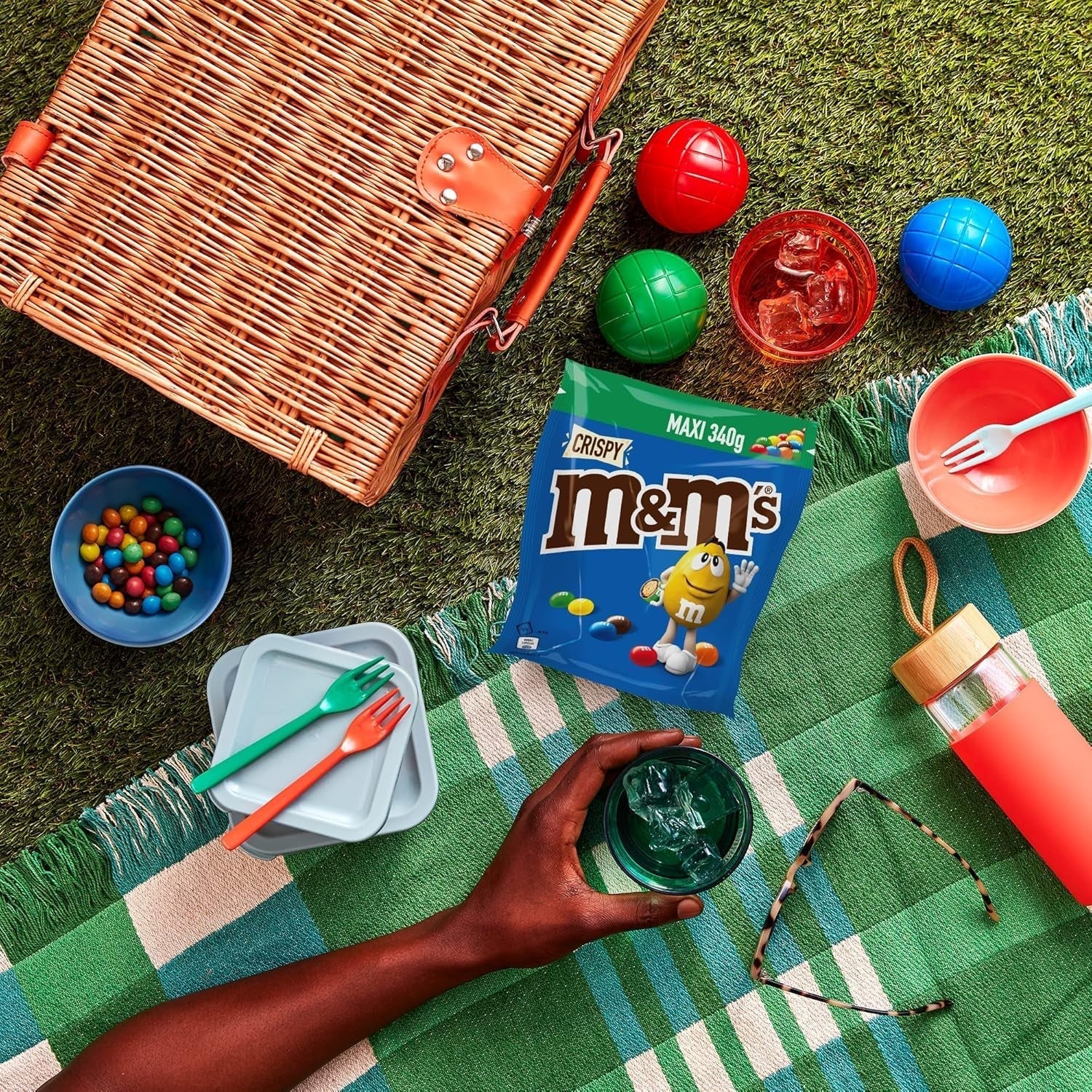 M&M'S Croccanti gocce di cioccolato con cuore croccante Naty Shop Caramelle al cioccolato