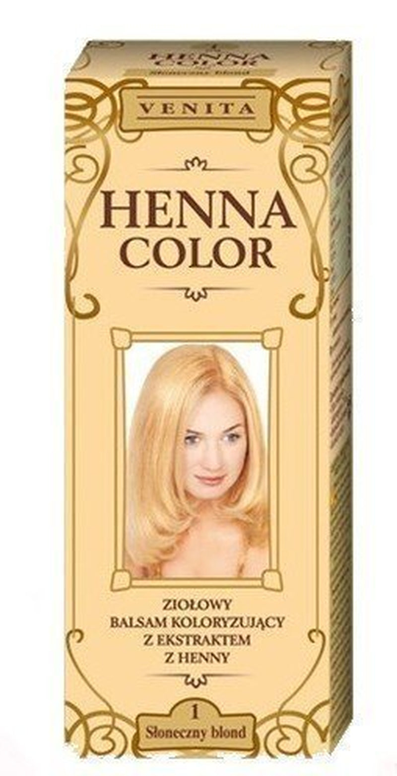 Henna Color 111 Balsam natural pentru păr blond Culoarea părului Efect de colorare a părului natural Henna Eco Vopsea pentru par Naty Shop Blond deschis 75 Ml (1 pachet)