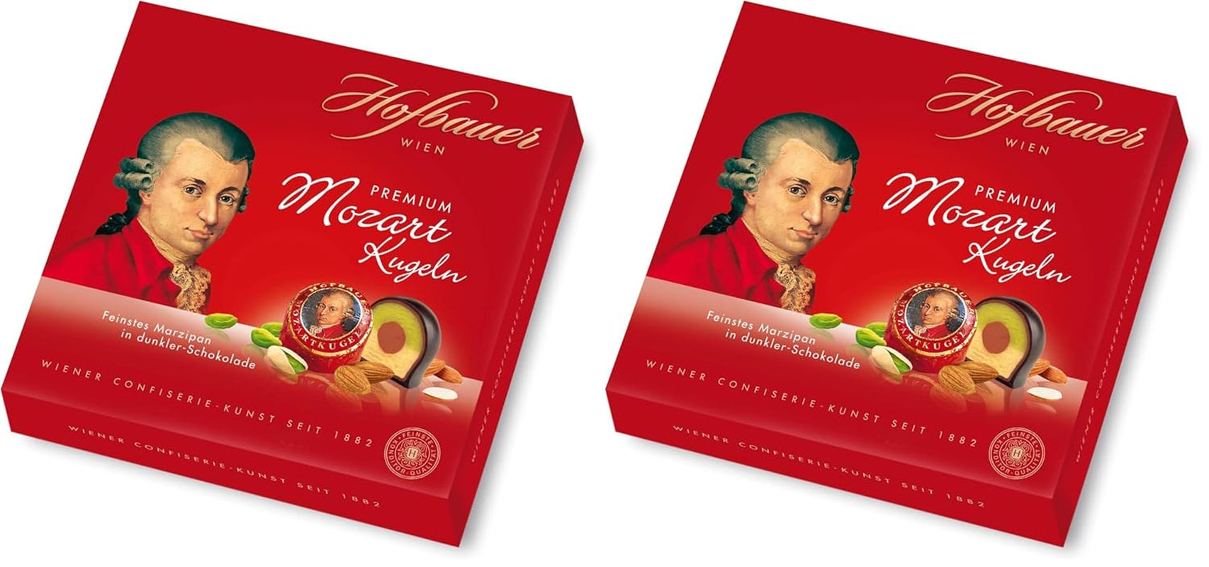 Hofbauer Vienna, Mozartkugeln 200 g, cioccolato fondente