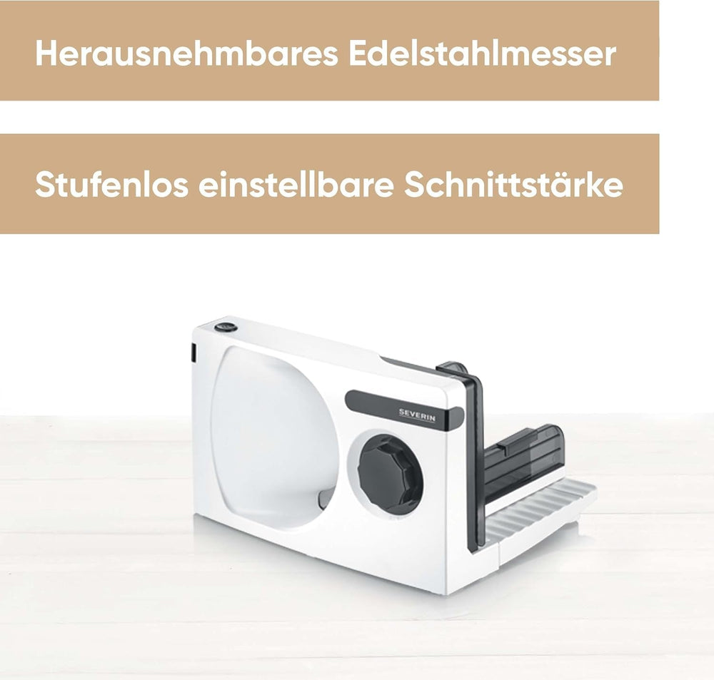 SEVERIN Affettatrice multifunzionale per pane, salsicce o formaggio grattugiato e affettatrici Naty Shop