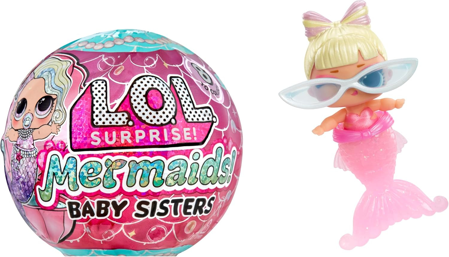L.O.L. Surprise! Mermaids Tots - Mode-Minipuppen mit Farbwechselnden Schwänzen - Geeignet für Sammler, Mädchen und Jungen ab 4 Jahren