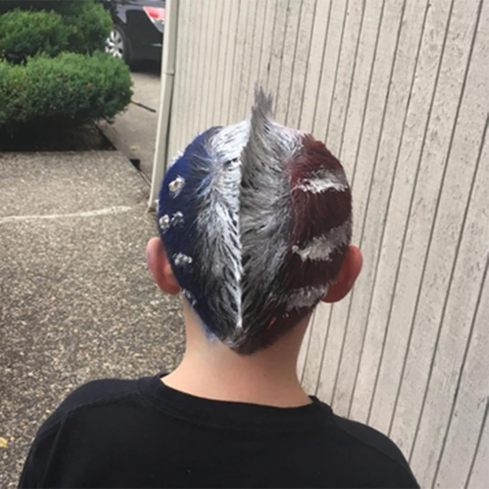 Vopsea de păr temporară Vopsea de păr nepermanentă Vopsea de păr DIY Ceară noroi Lavabilă Crema de vopsit păr colorat pentru petrecere Cosplay Halloween (alb) Vopsea pentru par Naty Shop