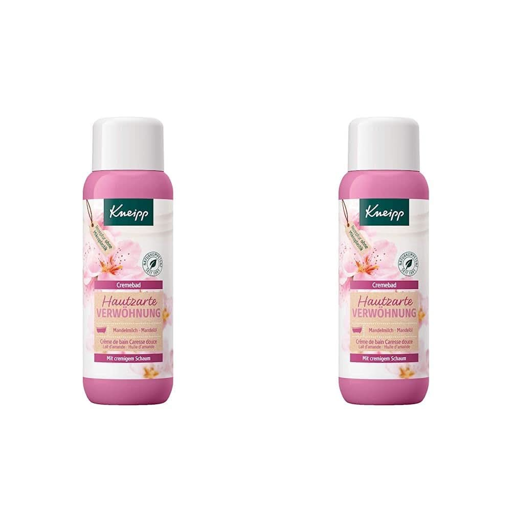 Kneipp, Bagnocrema, Latte di Mandorla + Olio di Mandorla, 400 ml Doccia e bagno Naty Shop 2 pz x 400 ml Mandorla