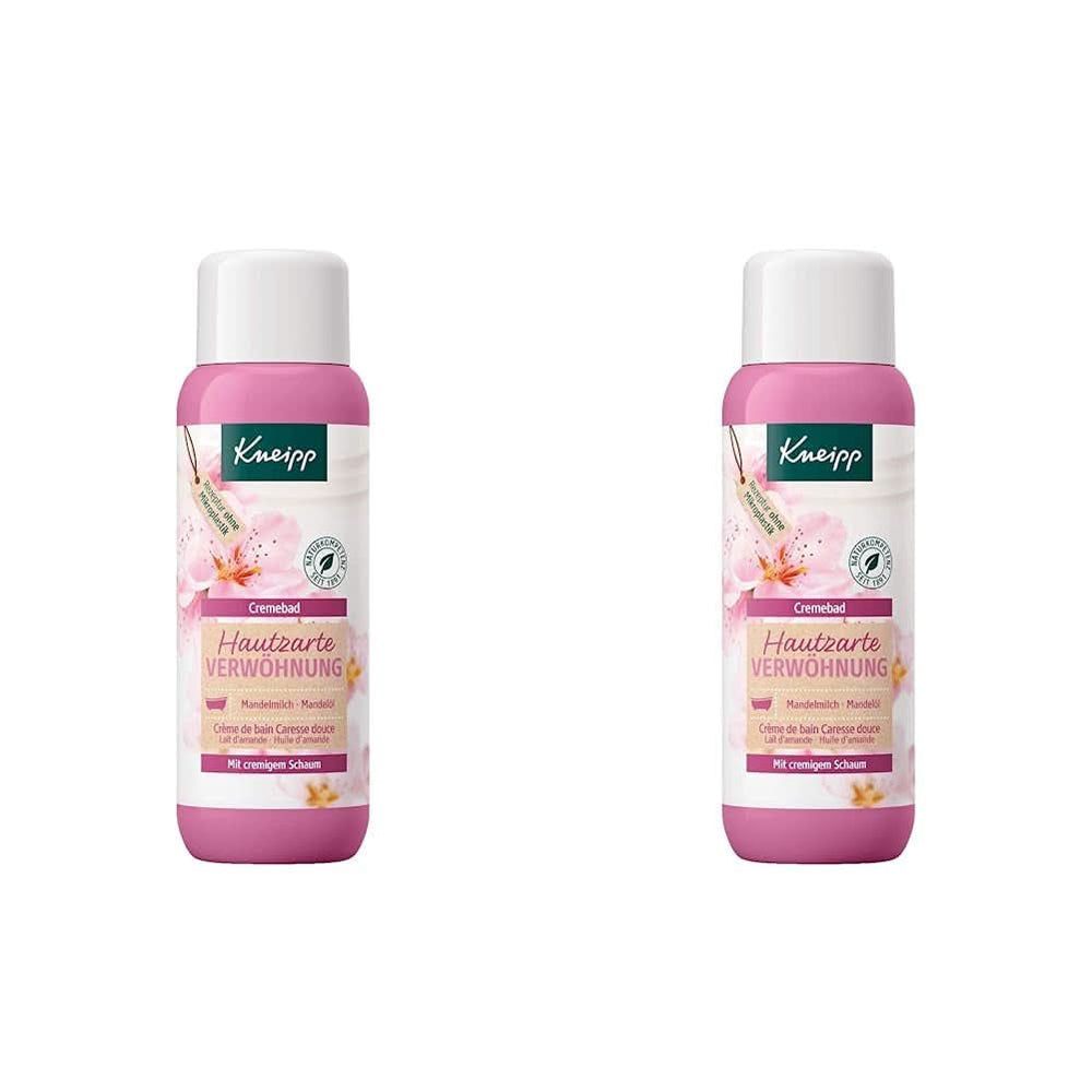 Kneipp, Bagnocrema, Latte di Mandorla + Olio di Mandorla, 400 ml Doccia e bagno Naty Shop 2 pz x 400 ml Mandorla