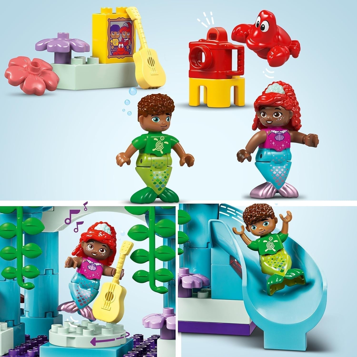 LEGO DUPLO | Disney Il magico palazzo sottomarino di Ariel, giocattolo educativo per la sirena Ariel, castello sottomarino per bambini dai 2 anni in su 10435 Set da costruzione Besuche den LEGO-Store