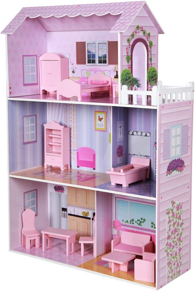 WOOMAX Colorbaby 85293 Casă de păpuși din lemn Casute de papusi Naty Shop