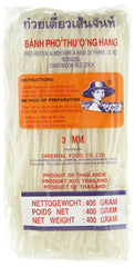 Spaghetti di riso - Spaghetti tailandesi con nastro di riso larghi 3 mm, a base di farina di riso - 17 x 400 g
