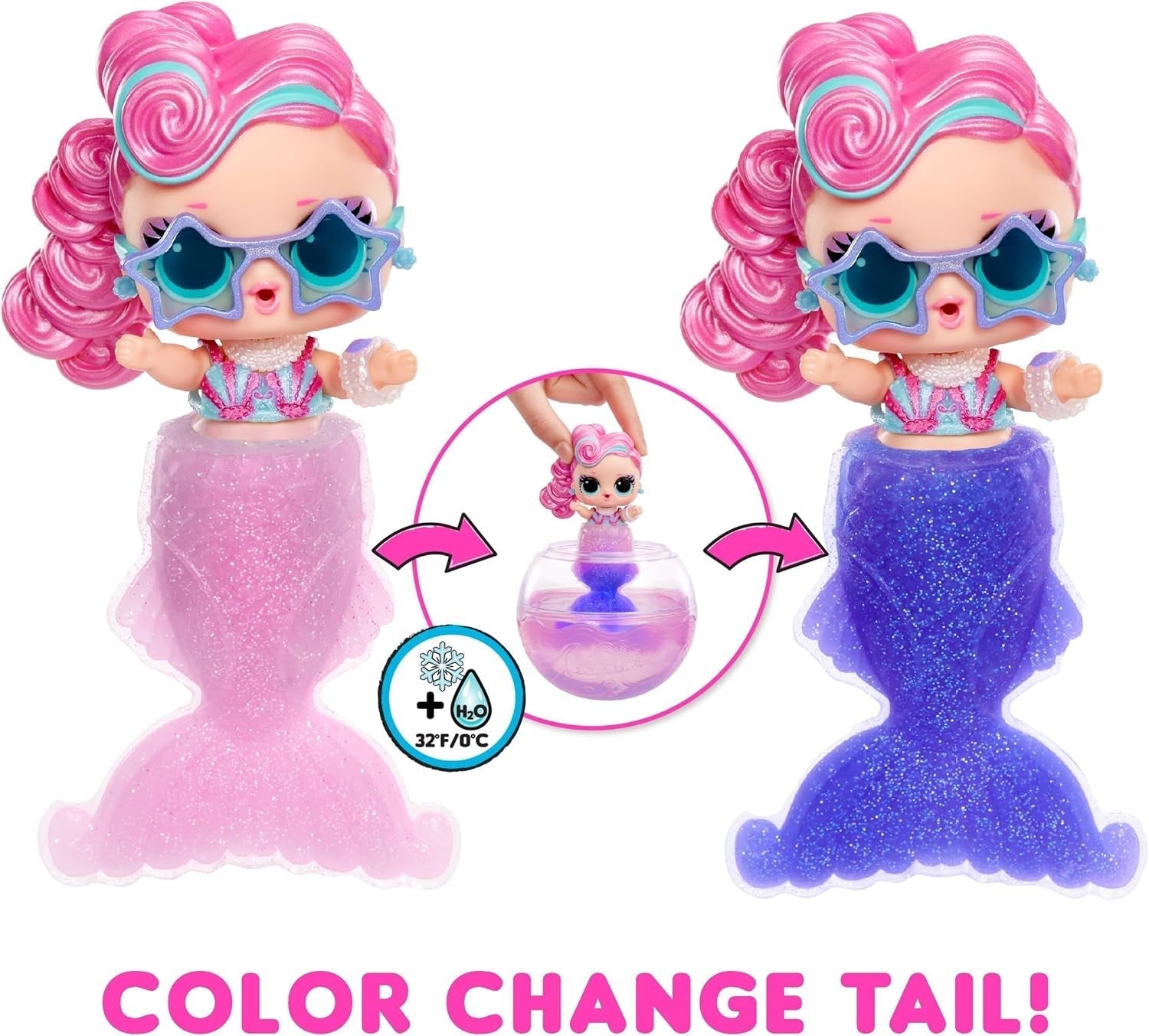LOL Sorpresa! Sirene più piccole - Mini bambole alla moda con code che cambiano colore - Adatte per collezionisti, ragazze e ragazzi dai 4 anni in su Naty Shop Dolls