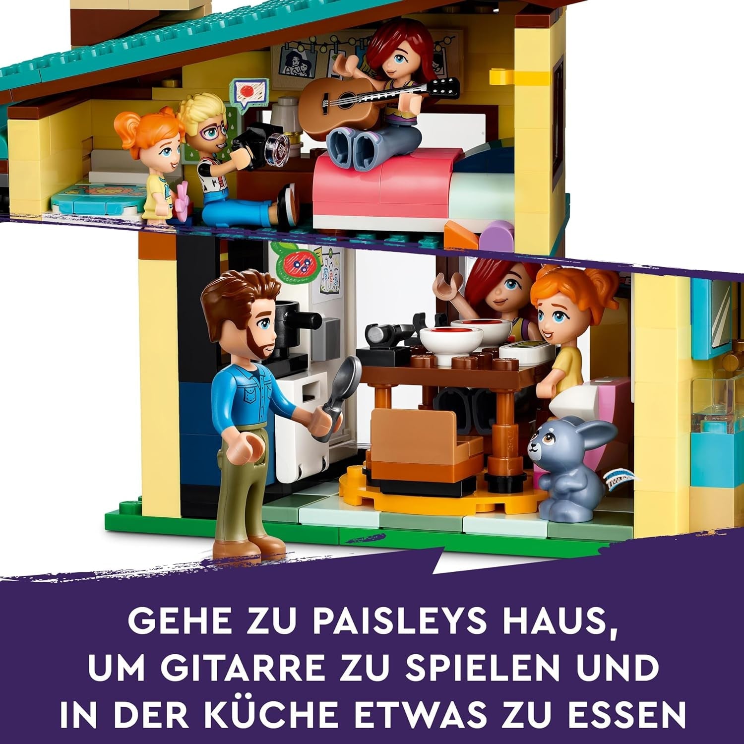 LEGO Friends Casa familiare Olly e Paisley, casa delle bambole con personaggi e accessori, set casa a due piani e casa sull'albero, regalo creativo per ragazze e ragazzi 7+ 42620 Set da costruzione Besuche den LEGO-Store