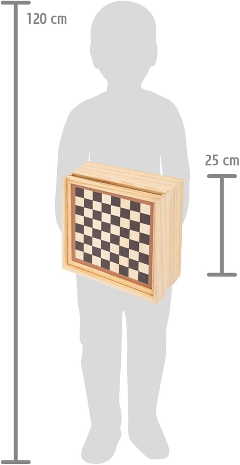 Collezione di giochi Small Foot, 7 giochi classici in legno, giochi da tavolo per tutta la famiglia, dai 6 anni in su, 12322