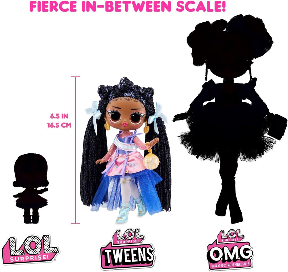 L.O.L. Surprise! Tweens Serie 3 Modepuppe – NIA Regal 15 cm große Puppe mit Überraschungen Wilde Outfits, Accessoires und mehr Zum Sammeln Tolles Geschenk für Jungen Mädchen ab Jahren, 584087