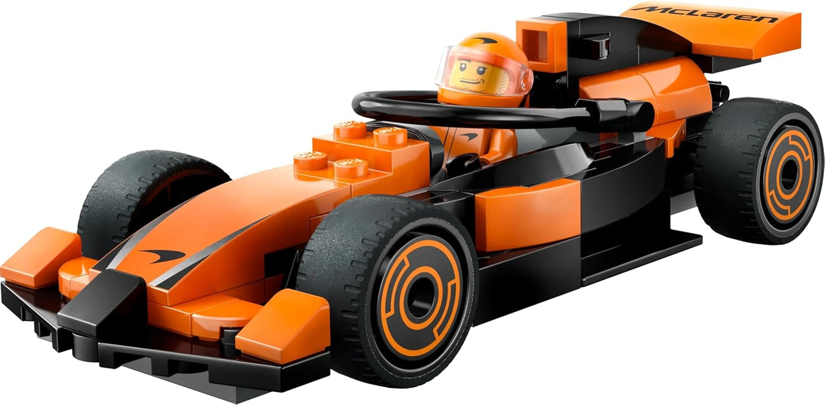 LEGO City Pilota di F1 con auto da corsa Mclaren - Modello giocattolo di Formula 1 con auto da corsa e minifigure - piccolo regalo per ragazzi e ragazze dai 6 anni o appassionati di sport motoristici 60442 Set da costruzione Besuche den LEGO-Store