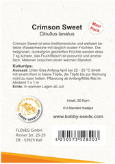 Melonensamen Crimson Sweet Wassermelone 50 Korn